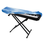 Sky Cloud Print Piano Keyboard Cover