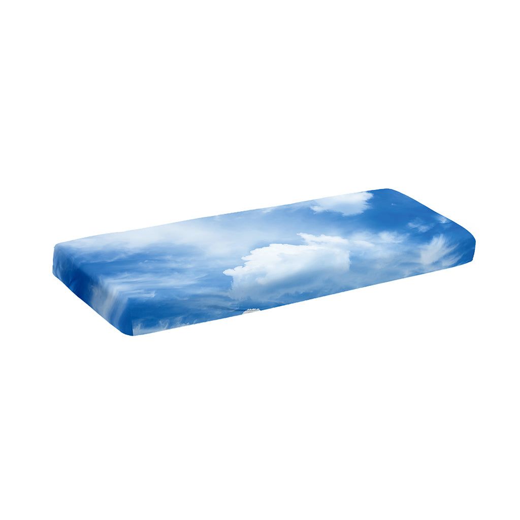 Sky Cloud Print Piano Keyboard Cover