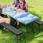 Sky Cloud Print Picnic Table Cover