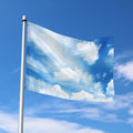 Sky Cloud Print Polyester Flag
