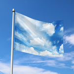 Sky Cloud Print Polyester Flag
