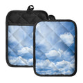 Sky Cloud Print Pot Holders With Pocket