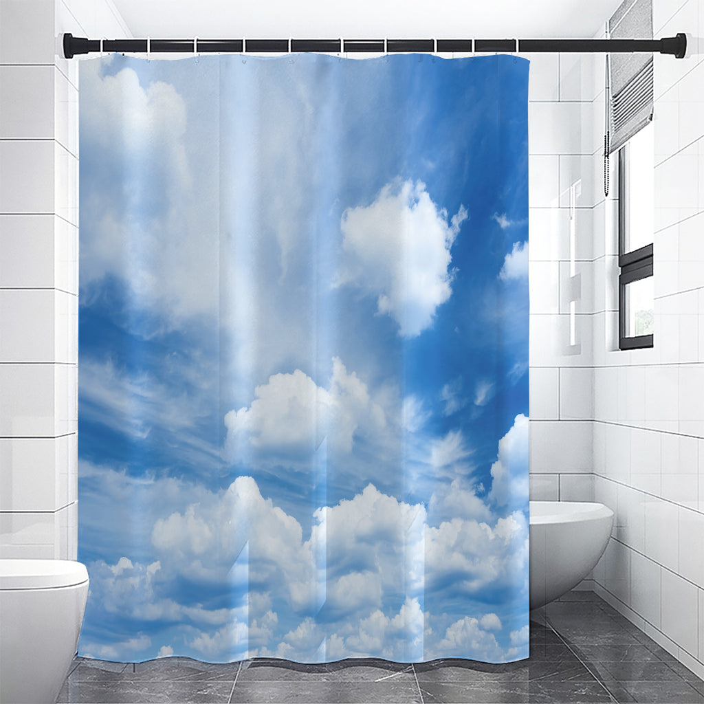 Sky Cloud Print Premium Shower Curtain