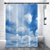 Sky Cloud Print Premium Shower Curtain