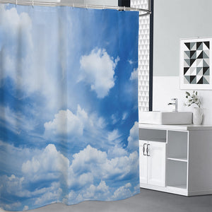 Sky Cloud Print Premium Shower Curtain