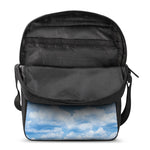 Sky Cloud Print Rectangular Crossbody Bag