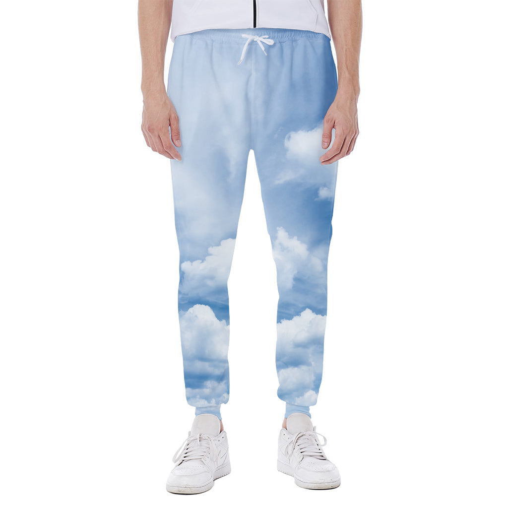 Sky Cloud Print Scuba Joggers