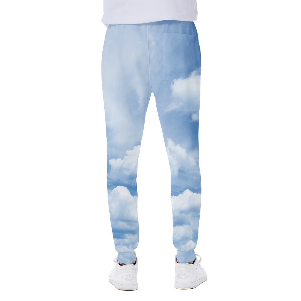 Sky Cloud Print Scuba Joggers