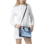 Sky Cloud Print Shoulder Handbag