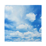 Sky Cloud Print Silk Bandana