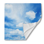 Sky Cloud Print Silk Bandana