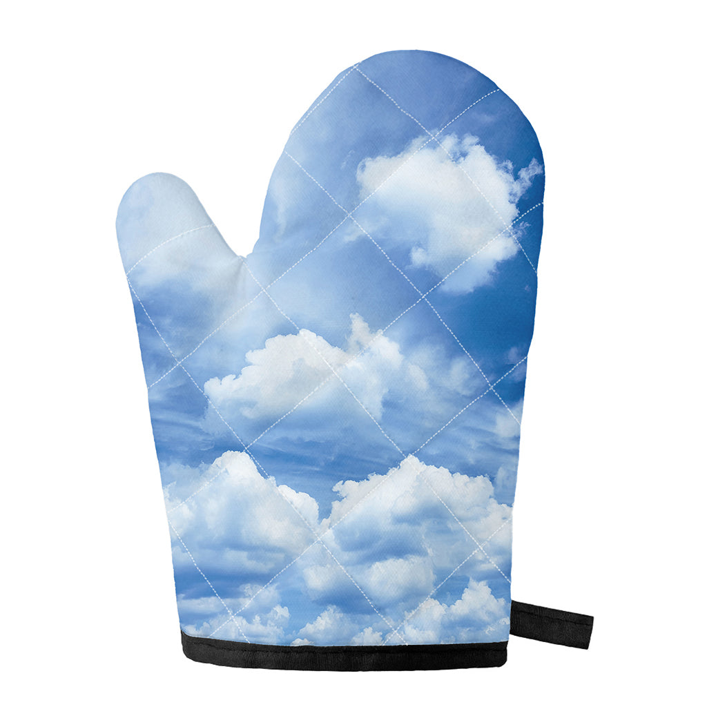 Sky Cloud Print Single Oven Mitt