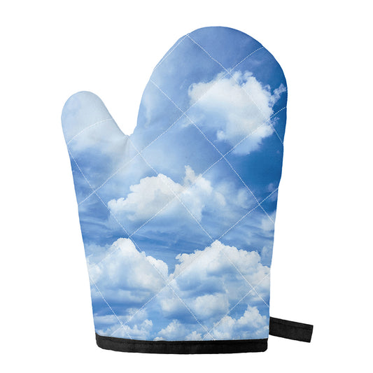 Sky Cloud Print Single Oven Mitt