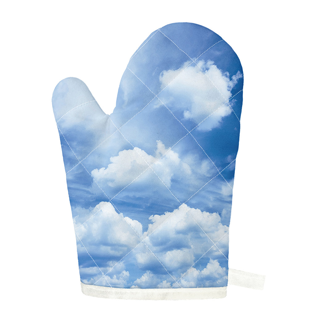 Sky Cloud Print Single Oven Mitt