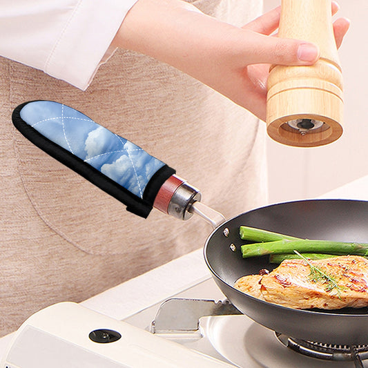 Sky Cloud Print Skillet Handle Cover