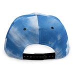 Sky Cloud Print Snapback Cap