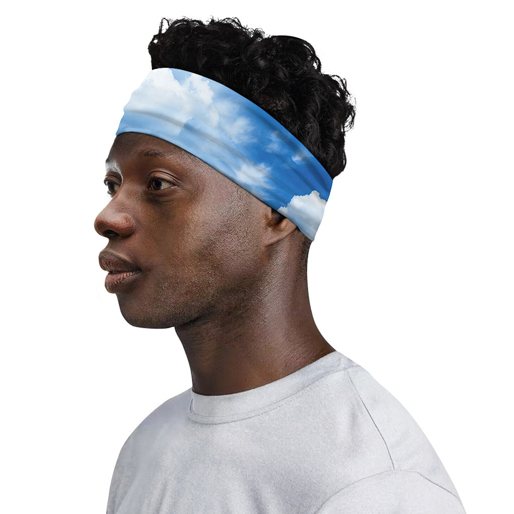 Sky Cloud Print Sports Headband