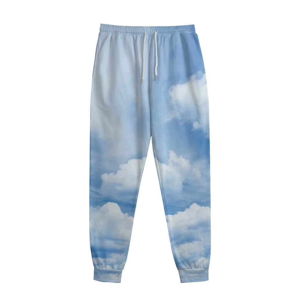 Sky Cloud Print Sweatpants