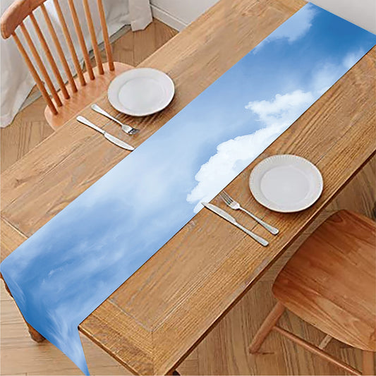 Sky Cloud Print Table Runner
