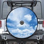 Sky Cloud Print Tire Cover With Camera Hole