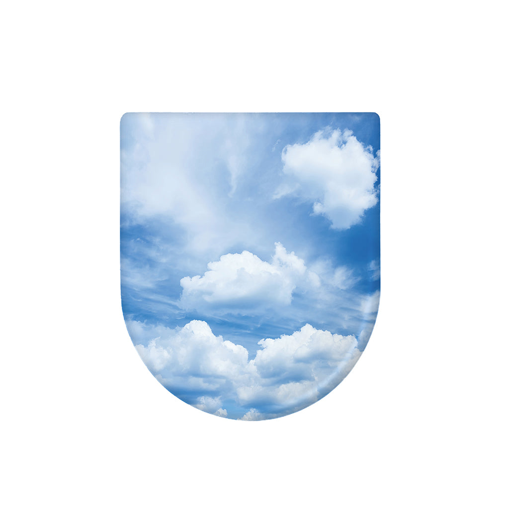 Sky Cloud Print Toilet Lid Cover