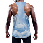 Sky Cloud Print Training Tank Top