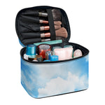 Sky Cloud Print Travel Makeup Bag
