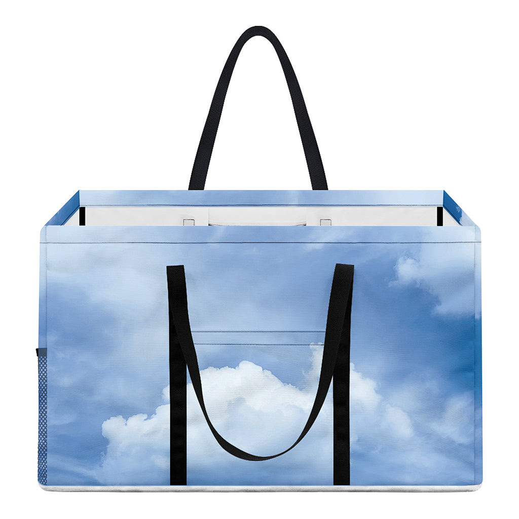 Sky Cloud Print Utility Tote Bag