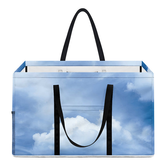 Sky Cloud Print Utility Tote Bag