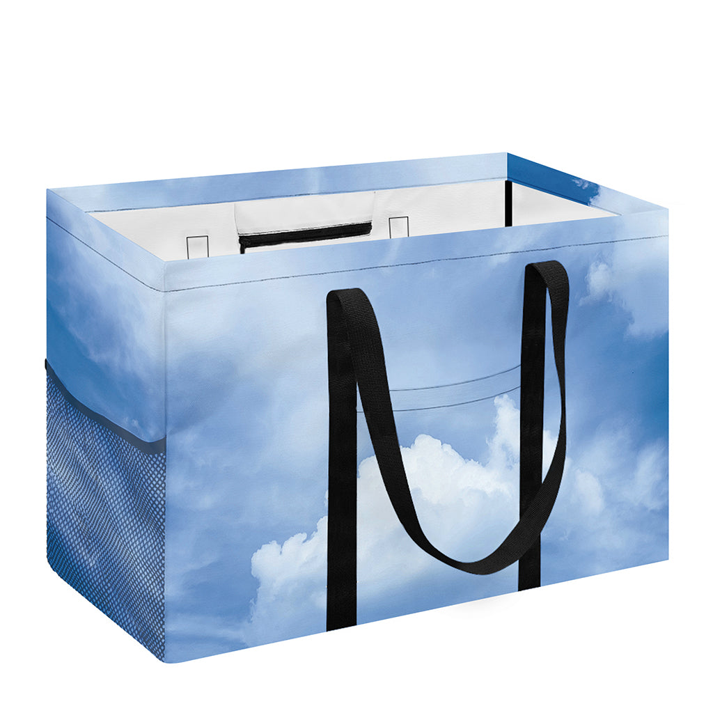 Sky Cloud Print Utility Tote Bag