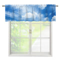Sky Cloud Print Window Valance