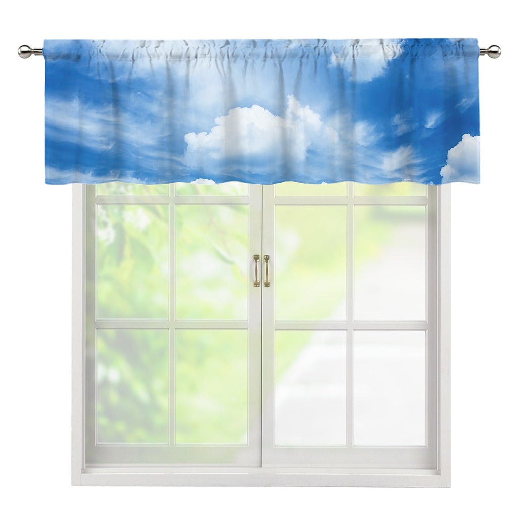 Sky Cloud Print Window Valance