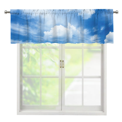 Sky Cloud Print Window Valance