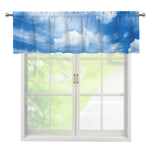 Sky Cloud Print Window Valance