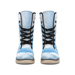 Sky Cloud Print Winter Boots