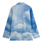 Sky Cloud Print Women's Blazer