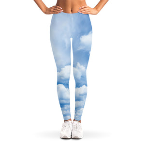 Sky Cloud Print Women's Leggings