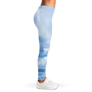 Sky Cloud Print Women's Leggings