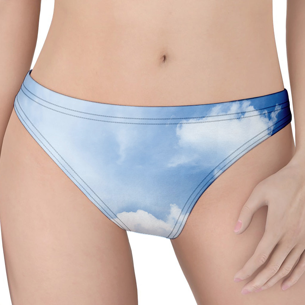 Sky Cloud Print Women's Thong