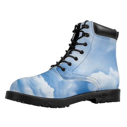 Sky Cloud Print Work Boots