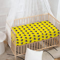 Sleeping Bear Emoji Pattern Print Baby Crib Sheet