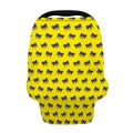Sleeping Bear Emoji Pattern Print Baby Seat Cover