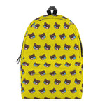 Sleeping Bear Emoji Pattern Print Backpack