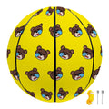 Sleeping Bear Emoji Pattern Print Basketball