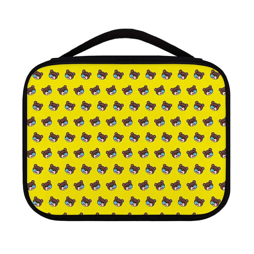 Sleeping Bear Emoji Pattern Print Classic Bible Case