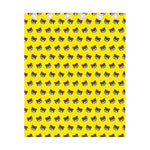 Sleeping Bear Emoji Pattern Print Curtain