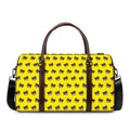 Sleeping Bear Emoji Pattern Print Duffel Bag