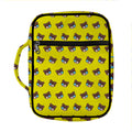 Sleeping Bear Emoji Pattern Print Front Pocket Bible Bag
