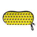 Sleeping Bear Emoji Pattern Print Glasses Case