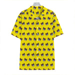 Sleeping Bear Emoji Pattern Print Hawaiian Shirt